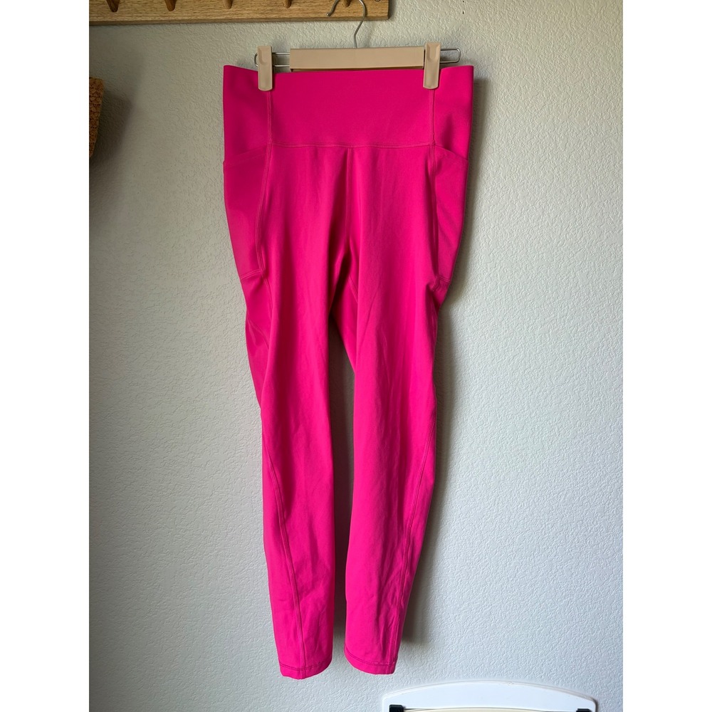 GapFit High Rise Pocket Leggings Hot Pink Athletic Yoga Pants